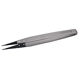DUMONT製 精密ピンセット先端交換式ﾋﾟﾝｾｯﾄ 黒ESD 全長130幅0.6厚さ0.3 1ヶ入 TPDAE-130-30