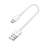 マイクロUSBケーブル 0.3m 短い 1本セット Suptopwxm QC3.0対応 2.4A急速充電 【台形端子専用・Type-C非対応】 スマホ PS4コントローラー データ転送 絡まりにくい 高耐久