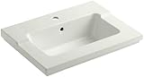 Kohler Tresham One Pieceサーフェスと統合洗面所withシングル穴蛇口ドリル K-2979-1-NY 1