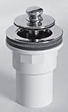Watco 612-PP-PVC-CP Push Pull Closure Tub with Spigot Adapter, Chrome Plated [並行輸入品]