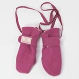 (ピッカプー) Pickapooh オーガニックウール & オーガニックコットン ミトン パワーピンク サイズ 4 (目安5-6才)