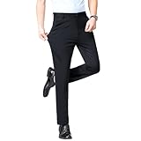 [KANGNAN] ビジネス スラックス メンズ スーツズボン パンツ スリム 美脚 ロングパンツ ノータック ストレッチ 通勤 ウォッシャブル イージーケア パンツ ロングパンツ 春秋冬 30