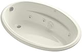 Kohler K-1146-CN-96 6040 Oval Whirlpool with Custom Pump Location, Biscuit [並行輸入品]