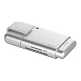 iBUFFALO SDXC対応カードリーダー/ライター シルバー Silver 銀 2倍速 U...