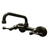 Kingston Brass KS313ORB Magellan Wall Mount Kitchen Faucet, Oil Rubbed Bronze [並行輸入品]