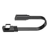 xbiez 10/20/50cm Type-C 延長ケーブル PD240W 480mbps 90度 USB C オス - USB C メス 急速充電 データ転送ケーブル