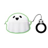 [DONDUOO]ケース ゼンハイザー CX Plus True Wireless SEに適用する ワイヤレス イヤーホンケース カバー 可愛い 3D 漫画 分離式 シリコン保護ケース Sennheiser CX Plus SE 対応 (暗闇で光る幽霊)