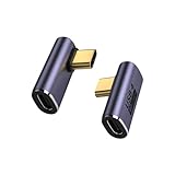 USB4.0 Type C 変換アダプター USB C メス → オス 変換コネクター 2個セット 90°曲げ ミッドベンド L字 L型 PD 100W 急速充電 40Gbps 高速データ転送 8K 120Hz 映像出力 タイプC 互換Thunderbolt 3 MacBook ChromeBook Switch Galaxy Pixel などに対応
