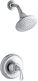 KOHLER K-T10276-4E-CP Fort? Sculpted Rite-Temp Pressure-Balancing Shower Trim Set, Valve Not Include