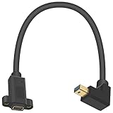 Poyiccot ミニディスプレイポート延長ケーブル 30cm 90度L型 Mini DP to Mini DP 8K対応ケーブル