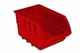 Homak HA01010644 Single Plastic Individual Bin Small Red [並行輸入品]