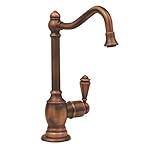 Whitehaus WHFH-C3132-ABRAS Point Of Use 5 1/2-Inch Drinking Water Faucet with Traditional Spout, Ant