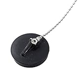 ゴム製風呂栓 チェーン排水栓付き 便利なゴム製風呂栓 浴室のシンク用 40mm