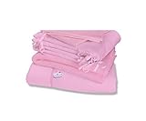 Izziwotnot Pretty Pink Gift 5 Piece Quilt Bedding Bale, Cot/Cot Bed by Izziwotnot