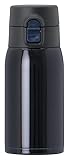 アトラス 水筒 350ml 保温 保冷 真空断熱 ステンレス 軽量 2重構造 ダブル ワンタッチ ボトル ネイビー 白湯 AIW-350NV