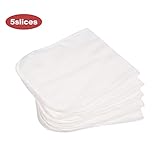 ベビー布おむつ コットン 綿 多用途 白 赤ちゃん 新生児 乳児 幼児 保育園 多用途 手ぬぐい ふんどし 通気性 やわらか 高吸収 無地 5PCS