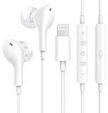 【2022年モデル型】Apple MFi認証品 イヤホン 有線イヤホン lightning ライトニングイヤホン iphone用イヤホン ノ