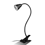 ALLOMN LED水耕栽培ランプ 室内用植物育成LEDライト クリップライト フレキシブルアーム 低消費電力省エネ 水槽照明 観葉植物 園芸 30000時間使用 5W ブラック