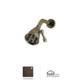 Rohl WI0122TCB Wi0122 Mantova Multi-Function Shower Head with 6 Jets, Tuscan Brass [並行輸入品]