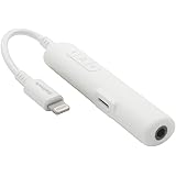 オウルテック オーディオ変換アダプター 充電用ライトニングポート付き ライトニング to 3.5mmミニジャック ハイレゾ対応 48kHz/24bit DAC MFi認証 イヤホンマイク対応 15cm ホワイト OWL-CBLTF35LT01-RWH
