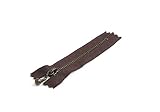 Y.K.K 玉付ファスナー 10cm 10本入 こげ茶 3GKB10-570
