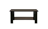 アウトレット　センターテーブル 棚付き 90cm幅　ブラック CG-03BK