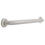 Franklin Brass 5624PS 1-1/2-Inch x 24-Inch Concealed Mount Safety Bath and Shower Grab Bar, Peened S