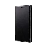 iPhone12 mini 薄型PUレザーフラップケース「PRIME」 ブラック LP-IS20PRIBK