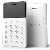 FutureModel NichePhone-S ホワイトカードサイズのSIMフリー携帯電話 MOB-N17-01-WH