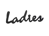 ドゥーブジャパン 欧州金物 サインプレート Ladies BK ブラック SL140BK 1個