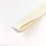 綿 綾テープ タグテープ 無地 持ち手テープ テープ 手芸0.5mm厚 約15mm巾 生成 1m