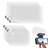 車のカメラ取り付けステッカー、ダッシュボードカメラデカール、車のフロントガラスプロテクター、 6/12 パック粘着ドライブレコーダーステッカー、ドライブレコーダーの取り付けが簡単な透明静電フィルム