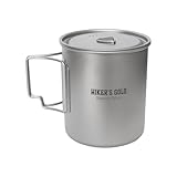 Hiker's Gold 750ml チタンポット バックパッキング/キャンプ/ハイキング用