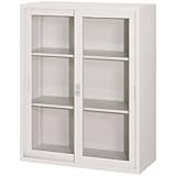 引違枠付ガラス書庫　H:1110　FJG40-G11