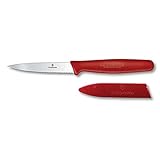Victorinox Swiss Army Paring/Utility Knife with Red Nylon Handles [並行輸入品]