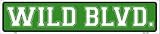 Wild BlvdメタルノベルティStreet Sign St 493