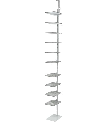 Amazon｜LANJUY 360度回転シューズラック, 7段28足収納, PVC製, 158cm