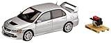 HJ64 1/64 三菱ランサーエボリューション 9 GSR エンジンディスプレイモデル付き クールシルバーメタリック 完成品