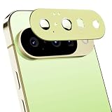 Podick カメラフィルム Google Pixel 10用 カメラ保護 9H強化ガラス アルミ合金 グーグル ピクセル10 カメラカバー 高透過率 黒縁取り 露出オーバー防止 キズ防止 全面保護 耐衝撃 指紋防止 飛散防止 気泡ゼロ 極薄 レンズプロテクター (レモングラス)