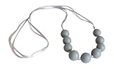 Little Teether Trendy Teething Necklace for Baby Nursing - Stylish Silicone Necklace for Moms, Teeth
