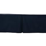 Bacati Crib/Toddler Ruffles or Skirt, Solid Navy