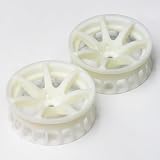 やわらかスリムホイール タイプ7 (オフセット8) ラジコンドリフト用 3Dプリンタ製・ホワイト