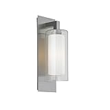 Feiss OL13001BS 1-Bulb Outdoor Lantern, Brushed Steel Finish [並行輸入品]