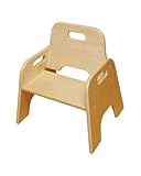 ECR4kids Wooden Toddler Seat / Chair For Kids, 6IN RTA - 2 Pack [並行輸入品]