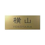 丸三タカギ 彫り込み済表札 アクリル APY2-G-3-1-横山 【完成品】