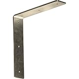 Ekena Millwork BKTM02X10X10HASS 2-Inch W x 10-Inch D x 10-Inch H Hamilton Bracket, Stainless Steel [