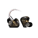 Hifi Kingdom EPZ 520 5BAバランスドアーマチュアモニターイヤホン・OCC 8コア高純度単結晶銅銀メッキケーブル、MMCX、3.5mm金メッキ プラグ・プロフェッショナルミュージシャンハイファイモニタリングイヤホン（Clear Black)