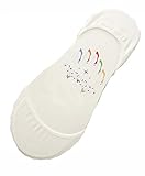 ハイヒールのための5つの特別な靴下のセットアンチスリップコットンインビジブルソックスホワイト