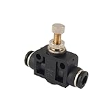 uxcell 空気圧スピードコントローラ　チューブスピードコントロール　クイックコネクター　空気圧プッシュ　6mm