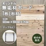 天板 DIY専用無垢材ボード[杉木板]　600　：600mmx9１0mmx24mm